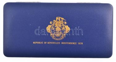 Seychelles-szigetek 1976. 1c-10R (8xklf) forgalmi sor szett eredeti díszdobozban, tanúsítvánnyal T:P...