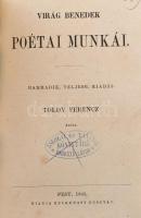 Virág Benedek: Magyar századai. I-V. kötet.+ - - poétai munkái. [3 kötetbe kötve, teljes. ] A IV. kö...