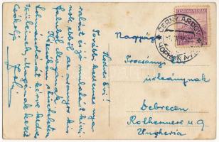 1936 Feketeardó, Csornotisziv, Chornotysiv, Cerny Ardov; vasútállomás / Bahnhof / railway station (E...