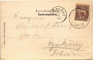 1901 Eszék, Osijek, Essegg; Zupna crkva gor. gr. Pfarrkirche Oberstadt. Victor Fritsche / Felsőváros...