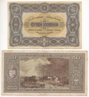 1920. 50K "5a 013 989045" "Orell Füssli Zürich" + 1945. 50P "D002 009028&qu...