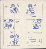 ~1985 Iskolai Takarékbélyeg gyűjtőlap