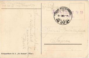 Marsz, marsz, Pilsucki, Z ziemi wloskiej do Polski! / WWI Austro-Hungarian K.u.K. military art postc...