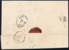 1864 15kr levélen / on cover "ZOMBOR" - Ofen