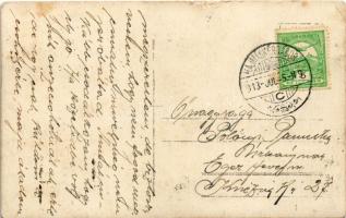 1913 Hajmáskér-Tábor, katonák tornászgyakorlata. photo (szakadás / tear)