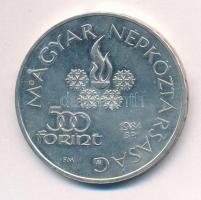 1984. 500Ft Ag "Sarajevoi Téli Olimpia" T:BU patina Adamo EM76