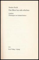 Petőfi, Sándor: Das Meer hat sich erhoben. Leipzig, 1973, Insel-Verlag. Kiadói kartonált kötés, geri...