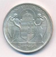 1939. 5P Ag "Horthy balra" T:1- patina, kis ph
Adamo P8.1