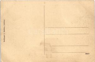 Gács, Halic; vár, kastély. Redlinger J. kiadása / Halicky hrad / castle (EK)