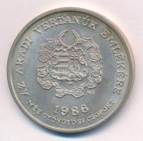 Bognár György (1944-) 1986. "MÉE Gyöngyösi Csoport - Aradi Vértanúk / Damjanich János" Ag ...