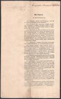 1844 Törvényjavaslat a' honosításrul 's a' külföldiekről 4p