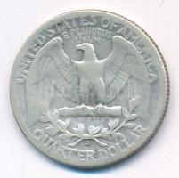 Amerikai Egyesült Államok 1943D 25c Ag T:3 USA 1943D 25 Cents Ag C:F Krause KM#164