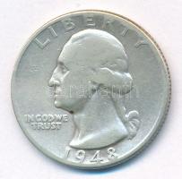 Amerikai Egyesült Államok 1948. 25c Ag T:3
USA 1948. 25 Cents Ag C:F
Krause KM#164