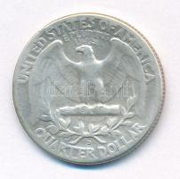 Amerikai Egyesült Államok 1948D 25c Ag T:3 USA 1948D 25 Cents Ag C:F Krause KM#164