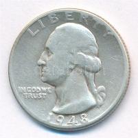 Amerikai Egyesült Államok 1948D 25c Ag T:3
USA 1948D 25 Cents Ag C:F
Krause KM#164