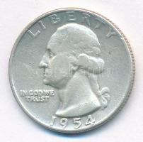 Amerikai Egyesült Államok 1954D 25c Ag T:3
USA 1954D 25 Cents Ag C:F
Krause KM#164