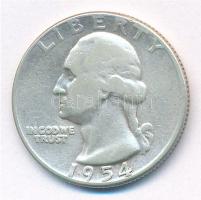 Amerikai Egyesült Államok 1954. 25c Ag T:3
USA 1954. 25 Cents Ag C:F
Krause KM#164