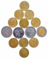 Olaszország 1979-1996. 100L-500L (13db forgalmi emlékérme) + San Marino 1993. 200L Al-Br San Marino kapui forgalmi emlékérme T:1--2- Italy 1979-1996. 100 Lire - 500 Lire (13pcs circulating commemorative coins) + San Marino 1993. 200 Lire Al-Br Gates of San Marino circulating commemorative coin C:AU-VF