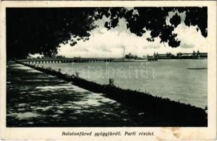 1937 Balatonfüred, parti részlet (fl)