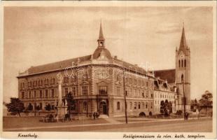 1930 Keszthely, Reálgimnázium és római katolikus templom