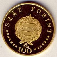 1968. 100Ft Au "Semmelweis" 8,41g T:PP
