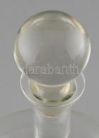 Nagy méretű vörösboros palack, üveg dugóval, hibátlan m: 30 cm