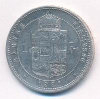 1881KB 1Ft Ag "Ferenc József / Középcímer" T:2,2- kis ph
Hungary 1881KB 1 Forint Ag "...