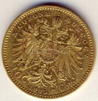 Ausztria 1905. 10K Au 3,387g T:2/3