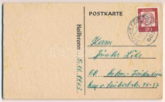 1963 Heilbronn. Auch bei dem grössten Seelenschmerz... erleichtert Kätchen Bier das Herz / Német sör...