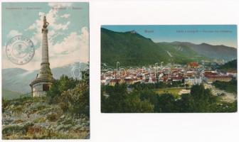 Brassó, Kronstadt, Brasov; 4 db régi képeslap / 4 pre-1945 postcards