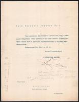 1904, 1911 Ambrozovics Dezső (1864-1919) újságíró és Katona Béla aláírása okmányokon, 2 db