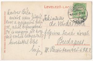 1909 Selmecbánya, Banská Stiavnica; Leányvár és kálvária. Grohmann kiadása 926. / castle and calvary...