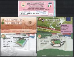 2000-2013 10 db belépőjegy a magyar labdarúgó-válogatott mérkőzéseire