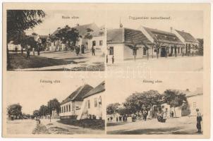 1938 Nagyfödémes, Velky Fedymes, Velké Úlany; Buda, Felszeg és Alszeg utca, Fogyasztási szövetkezet üzlete és saját kiadása / streets, cooperative shop + MAGYAR KIR. POSTA 168