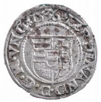 1536K-B Denár Ag "I. Ferdinánd" (0,55g) T:2,2- patina Hungary 1536K-B Denar Ag "Ferdinand I" (0,55g) C:XF,VF patina Huszár: 935., Unger II.: 745.a