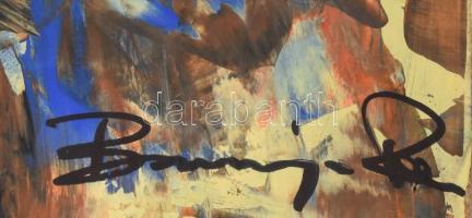 Olvashatatlan jelzéssel: Gesztusok. Vegyes technika, farost, 57x38 cm