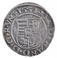1551K-B Denár Ag I. Ferdinánd (0,45g) T:2- patina Hungary 1551K-B Denar Ag Ferdinand I (0,45g) C:VF patina Huszár: 935., Unger II.: 745.a