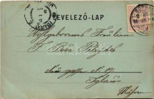 1899 (Vorläufer) Sopron, Erzsébet út, este, vendéglő