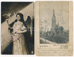 28 db RÉGI történelmi magyar és külföldi város és motívum képeslap vegyes minőségben / 28 pre-1945 H...