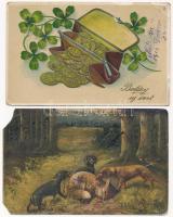 28 db RÉGI történelmi magyar és külföldi város és motívum képeslap vegyes minőségben / 28 pre-1945 H...