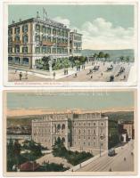 6 db RÉGI város képeslap: Monaco, Trieszt / 6 pre-1945 town-view postcards: Monaco, Trieste