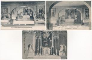 Budapest V. A Kegyes-tanítórendi piarista gimnázium kápolnája - 5 db régi képeslap / 5 pre-1945 postcards
