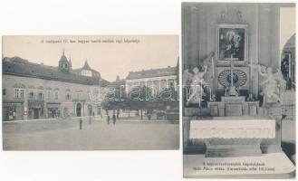 Budapest V. A Kegyes-tanítórendi piarista gimnázium kápolnája - 5 db régi képeslap / 5 pre-1945 post...