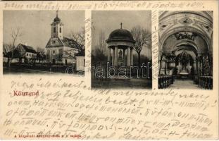 1902 Körmend, katolikus templom, belső, szobor