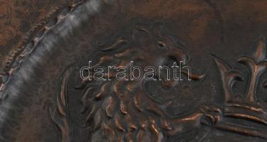 Jelzés nélkül: Danzig / Gdańsk címeres dísztál. A mottójukkal (Nec temere, nec timide) jelentése: se...