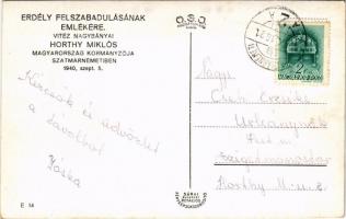 1940 Szatmárnémeti, Satu Mare; bevonulás, Horthy Miklós, Teleki Pál, Hóman Bálint, Reményi-Schneller...