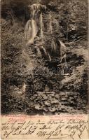 1902 Stájerlak, Steierlak, Stájerlakanina, Steierdorf, Anina; Wasserfall im Kirscha-Tal / Vízesés a Kirscha-völgyben / waterfall (EK)