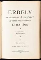 1907-1908 Erdély. Honismertető folyóirat. Az Erdélyi Kárpát-Egyesület. XVI. és XVII. évf. Szerk.: Me...