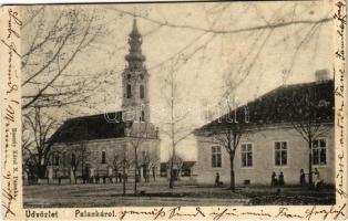 1904 Palánka, Bácspalánka, Backa Palanka; Szerb ortodox templom. Reszely Károly kiadása / Serbian Orthodox church (EK)