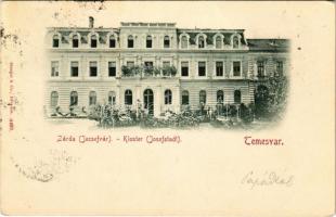 1899 (Vorläufer) Temesvár, Timisoara; Józsefvárosi zárda / Kloster Josefstadt / Iosefin nunnery (Rb)